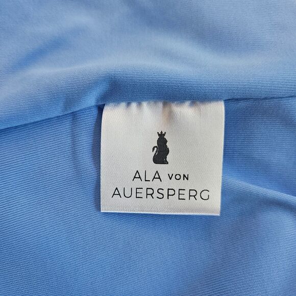 Ala von Auersperg Sunflower Vest XS Lilla Stretch Knit Silk Blend High Neck Zip - Picture 10 of 11